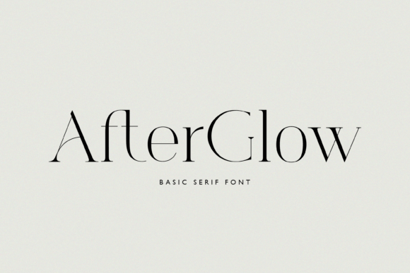 Afterglow: A Font That Balances Elegance with Modern Edge