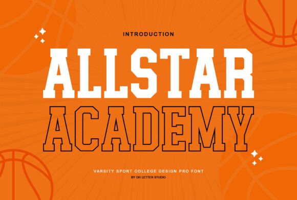 Allstar Academy: The Varsity Font for Bold Branding