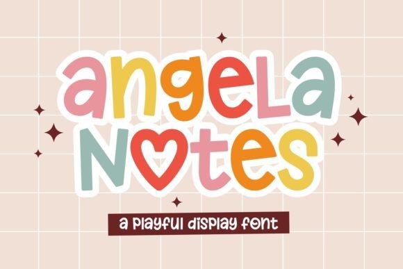 Angela Notes: A Playful Typeface for Whimsical Projects