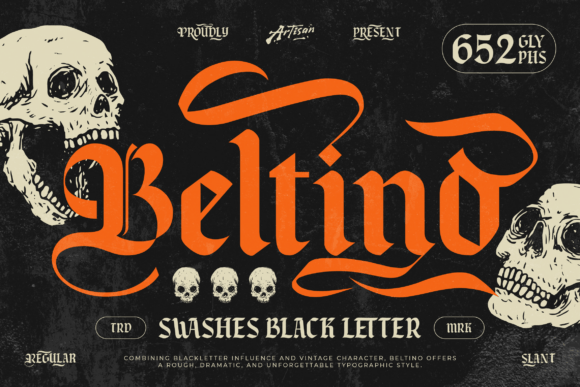 Beltino: A Bold Blackletter Font with Vintage Attitude
