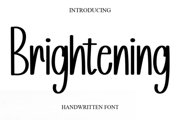 Brightening: The Sweet Handwritten Font for Joyful Design