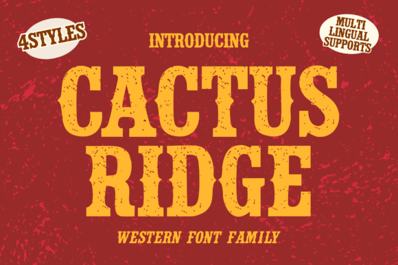 Cactus Ridge: The Western Display Font with Playful Authenticity