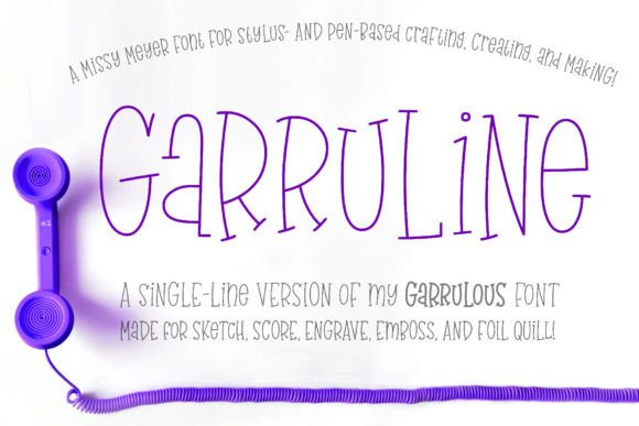 Designing with Precision: The Garruline Single-Line Typeface