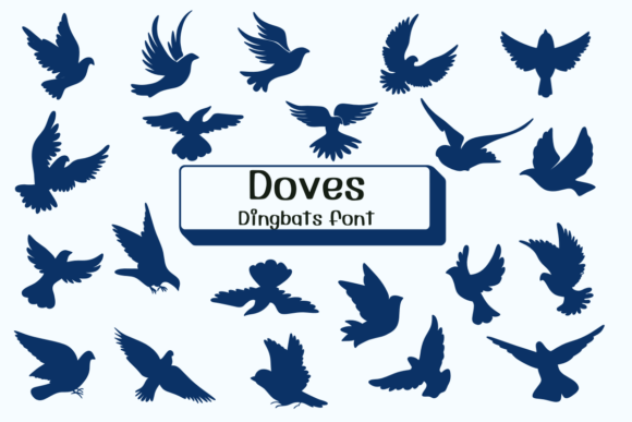 Doves: The Sketched Dingbats Font for Handmade Charm