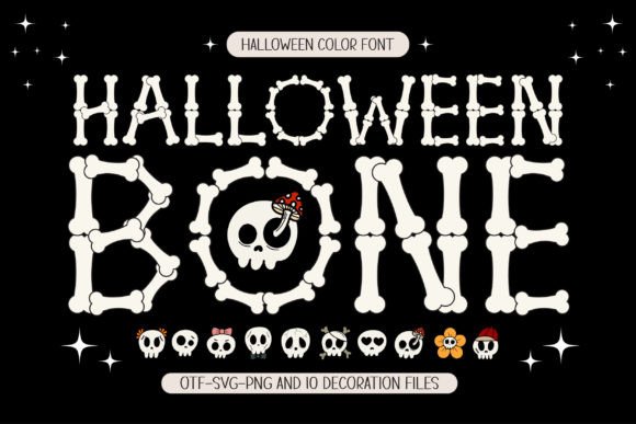 Halloween Bone: A Font with Eerie Elegance and Festive Spirit