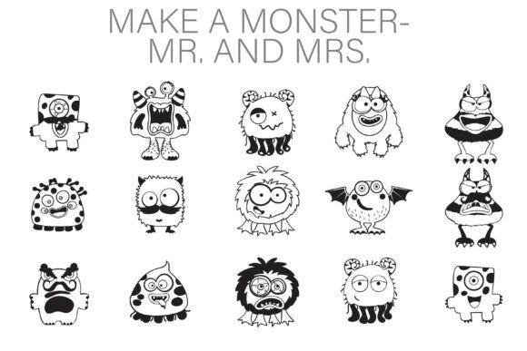 Make A Monster - Mr. and Mrs. Font: A Spooky Romance for Designers