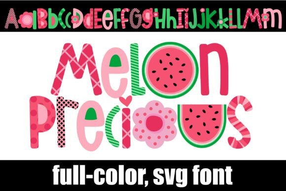 Melon Precious: The Whimsical SVG Font for Playful Branding