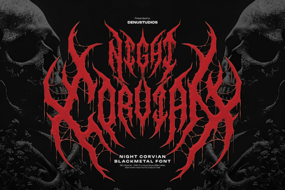 Night Corvian: The Black Metal Font Forged in Chaos