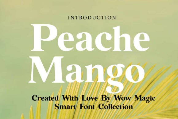 Peache Mango: A Serif Font for Modern, Elegant Design