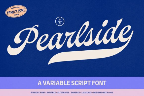 Pearlside: The Retro-Script Font Fueling Modern Branding