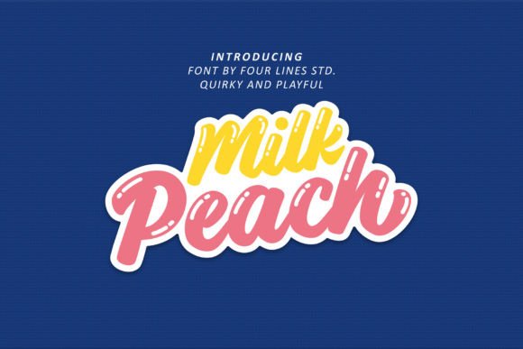 Unleash Playful Energy with the Milk Peach Display Font